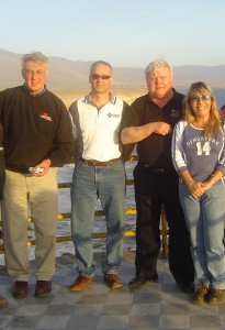 SAMSSA Members in Antofagasta, Chile (2004); Dick DeStefano, SAMSSA; Andre Ruest, B&D Manufacturing; Norbert Hoffman, Novenco; Ivania Misetic, Chilean Economic Development Agency