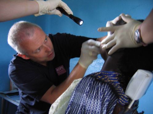 Dentist from Bridge2Aid in Rural Tanzania Photo Supplied by Barrick Gold