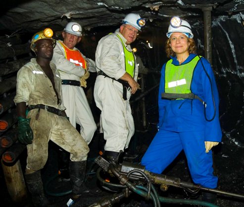 Anglo American CEO Cynthia Carroll visits Anglo Platinum’s Amandelbult Mine - Anglo American Photo