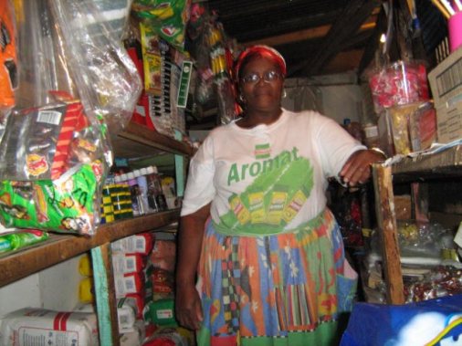 The Townships Project - Mrs. Nkopo in her Home-based Tuck or Spazza Shop