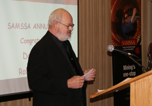 Don Rastall at the SAMSSA Annual Meeting