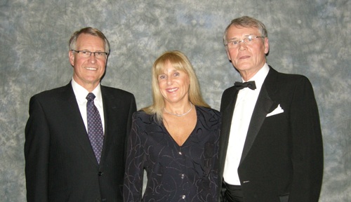 (l to r) Gerald Grandey, President and CEO Cameco Corporation, Suzy Michel, Bernard Michel