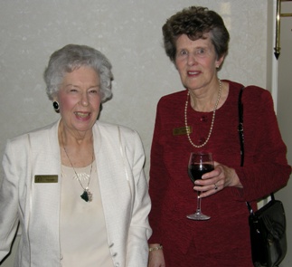 (l to r) CMHF Volunteers Doris Charterris and Pat Crombie