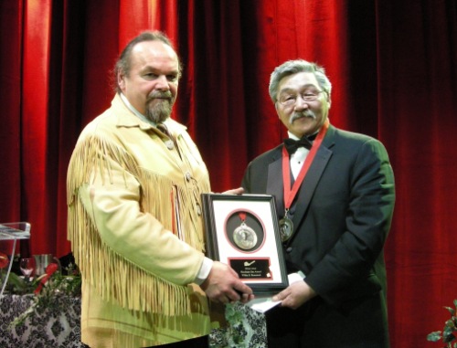 (L to R) Chief Glenn Nolan, 2nd VP PDAC; Willie S. Keatainak