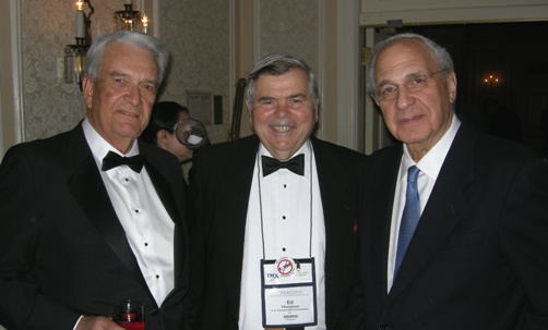 (L to R) John Harvey; Edward G. Thompson, Director/Treasurer, Mining Hall of Fame; Ned Goldman